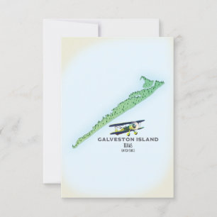 Mapa de Galveston Island Texas EUA