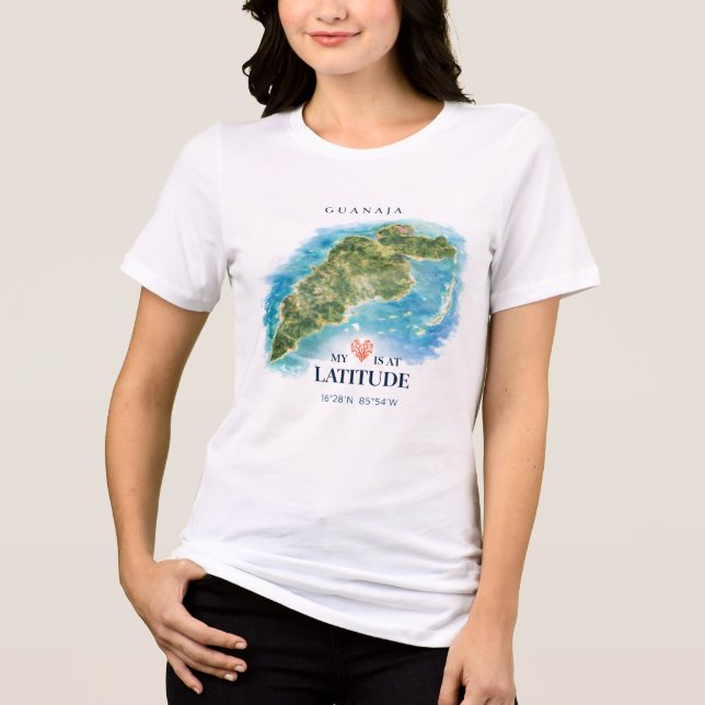 Mapa de Guanaja Honduras  (Frente)