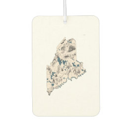 Mapa de Imagens do Maine Vintage