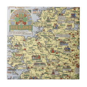 Mapa de Ireland histórico