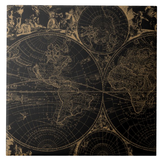 Mapa de Jornadas do Mundo Antigo Náutico Negro (Frente)