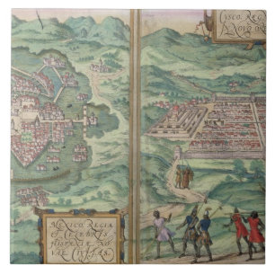 Mapa de México e de Cuzco, 'de Civitates Orbis Te