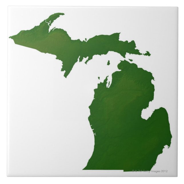 Mapa de Michigan (Frente)