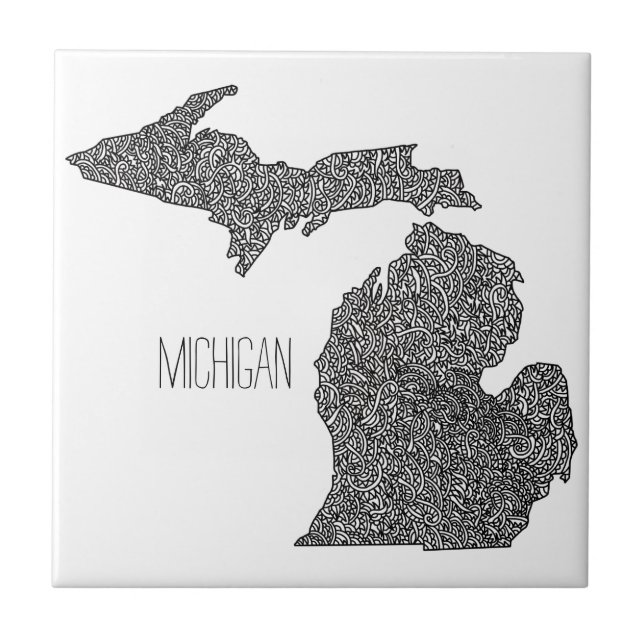 Mapa de Michigan (Frente)