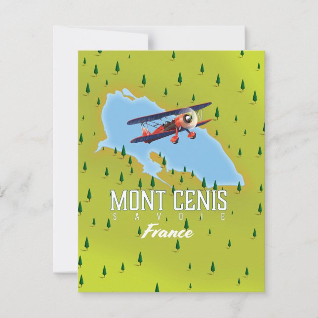 Mapa de Mont Cenis Savoie, França (Frente)