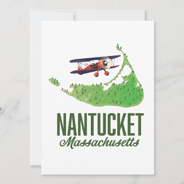 Mapa de Nantucket Massachusetts (Frente)
