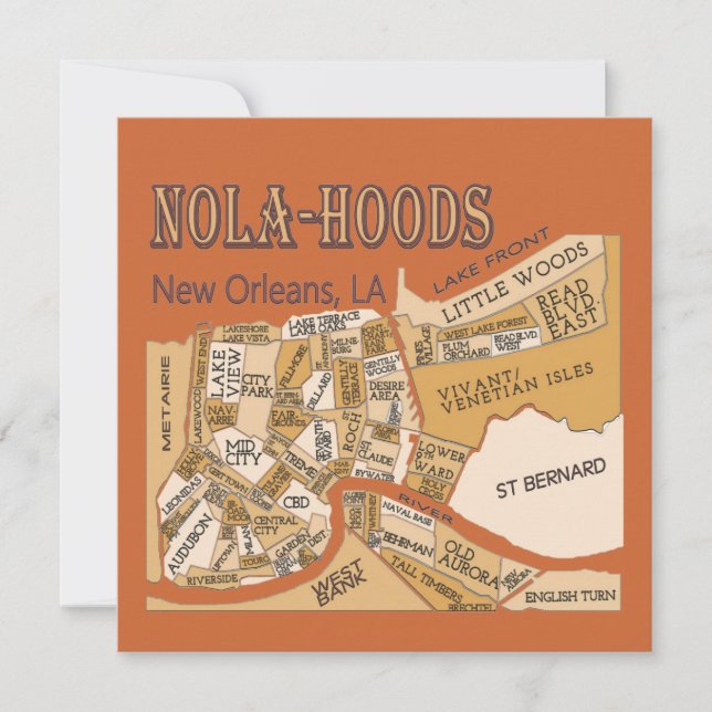 Mapa de Nova Orleans, NOLA_HOODS (Frente)