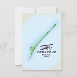 Mapa de Ocracoke Carolina do Norte EUA