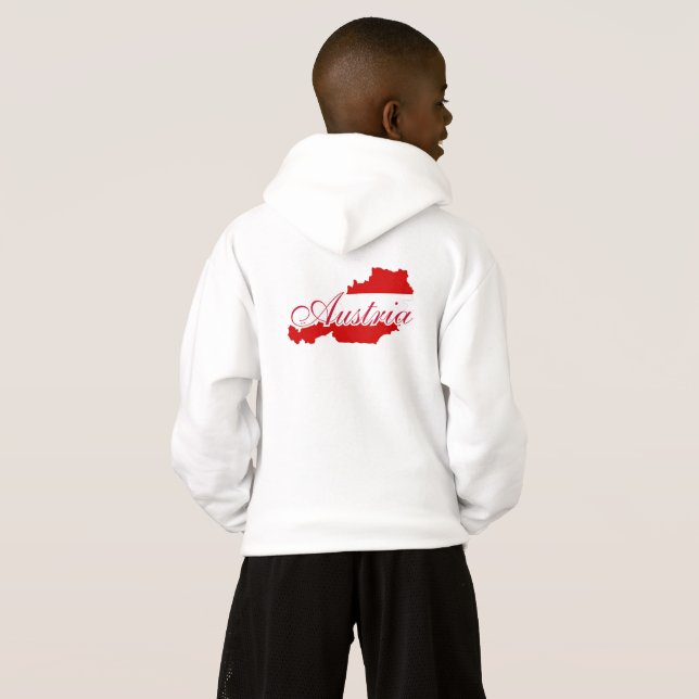 Mapa de pavilhão da Áustria (Parte Traseira Completa)