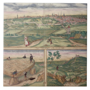 Mapa de Poitiers, de "Civitates Orbis Terrarum" b
