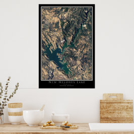 Mapa de Poster por Satélite para o Lago California