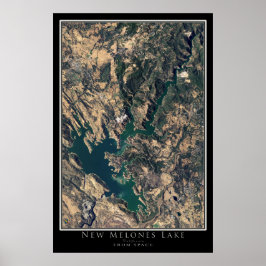 Mapa de Poster por Satélite para o Lago California