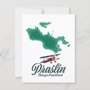 Mapa de Praslin Seychelles