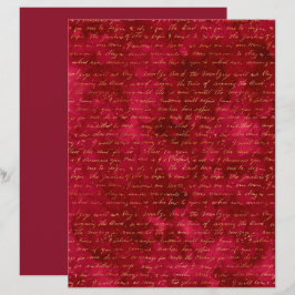 Mapa de Scrapbook de Textura Dourada Burgundy