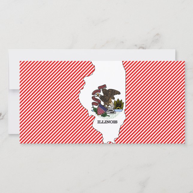 Mapa de Sinalizador de Illinois (Frente)