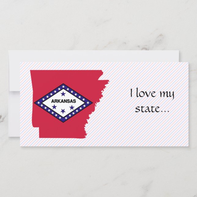 Mapa de Sinalizador do Arkansas (Frente)