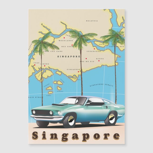 mapa de Singapura (Frente)