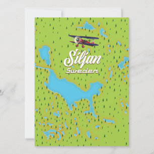 mapa de Suecia do Lago Siljan