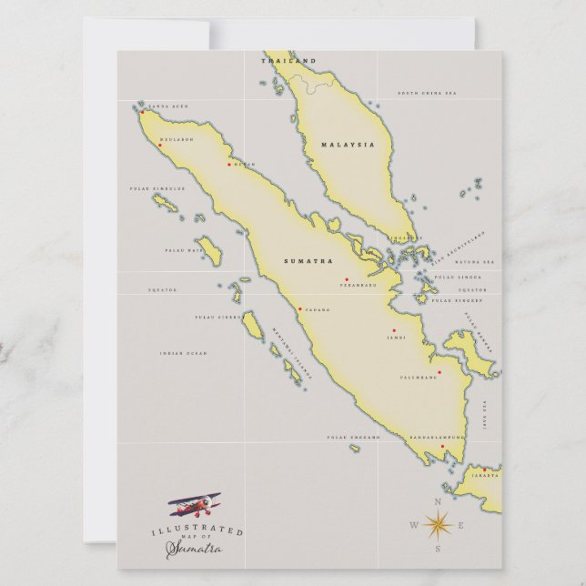 Mapa de Sumatra (Verso)