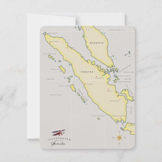 Mapa de Sumatra (Verso)