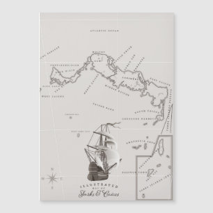 Mapa de Turks e Caicos