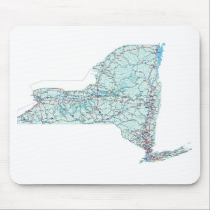 Mapa de um estado a outro Mousepad de New York