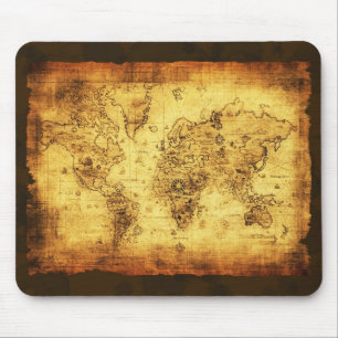 Mapa de Velho Mundo antigo Mousepad