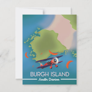 Mapa de viagem da Ilha Burgh Devon