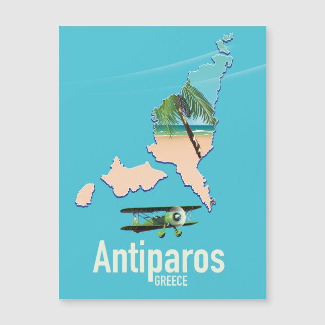 Mapa de viagem de Grécia de de Antiparos (Frente)