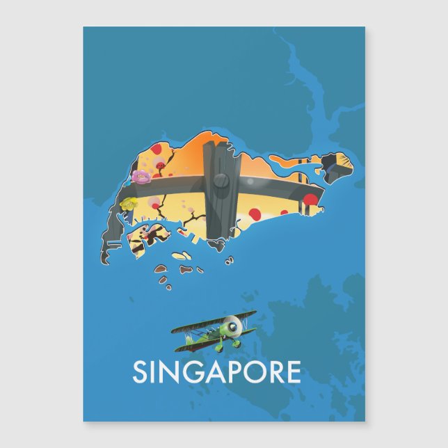 mapa de viagem de Singapura (Frente)