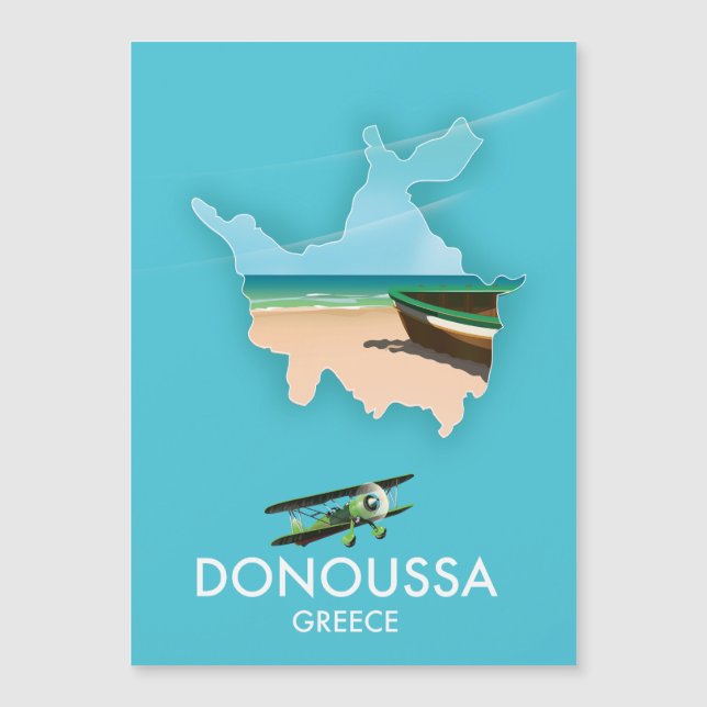 Mapa de viagem Grécia de de  de Donoussa (Frente)