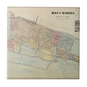 Mapa de Winona, Minnesota