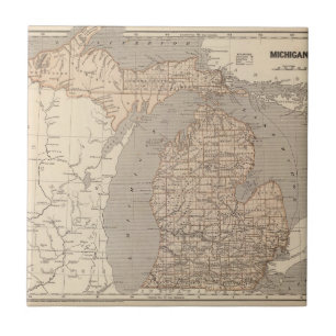 Mapa do atlas de Michigan