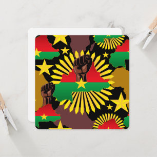 Mapa do Burkina Faso, Bandeira e Resistência à Rev