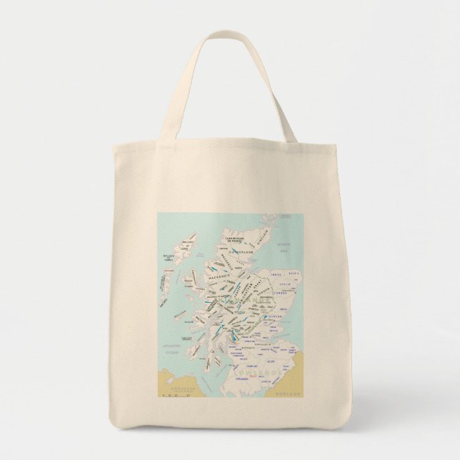 Mapa do clã do bolsa do mantimento de Scotland (Frente)