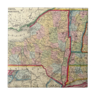 Mapa do condado dos estados de New York