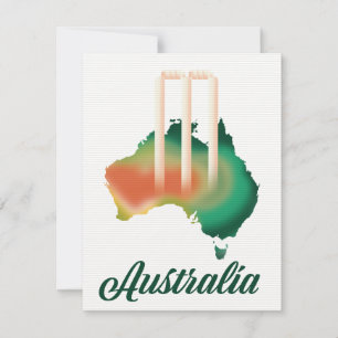 Mapa do críquete da Austrália.