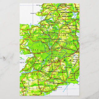 Mapa do Dia de São Patrício da Irlanda Emerald Isl