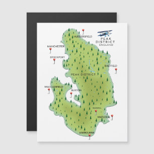 Mapa do Distrito de Pico de Inglaterra