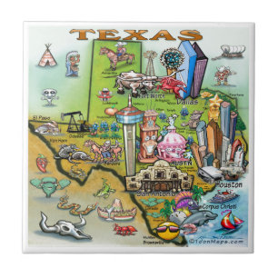 Mapa do divertimento de Texas