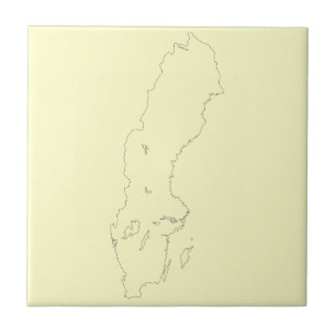 Mapa do esboço da suecia