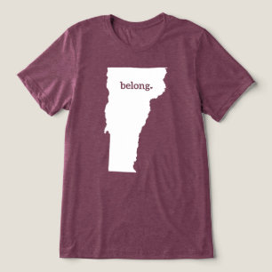 Mapa do Estado de Vermont Belong