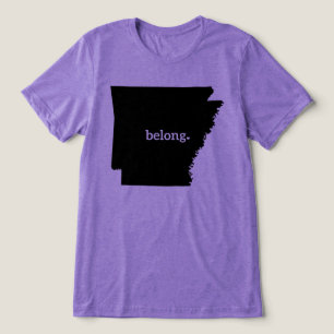Mapa do Estado do Arkansas Belong