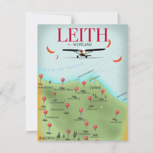 Mapa do estilo de colheita da Leith Scotland