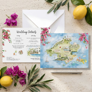 Mapa do Fim de Semana de Casamento em Maiorca   It