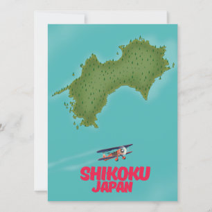 Mapa do Japão de Shikoku