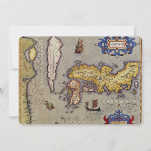 Mapa do Japão por Mercator e Hondius, 1606