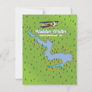 Mapa do Kielder Water Northumberland UK