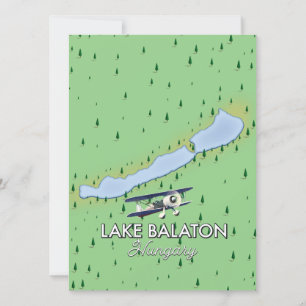 Mapa do Lago Balaton Hungria