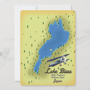 Mapa do Lago Biwa Japão